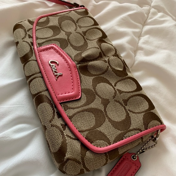Coach Handbags - New Coach Wallet Pink and Tan